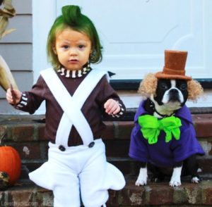 willy wonka and oompa loompa costume